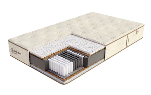 Materac multipocketowy SENTI 90x200  KOKOS 26 cm LATEKS, EUCAFEEL
