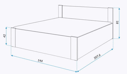 Łóżko Parterowe 140x200 ORLEAN