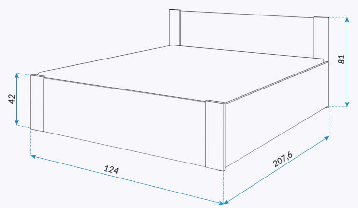 Łóżko Parterowe 120x200 ORLEAN