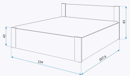 Łóżko Parterowe 120x200 ORLEAN