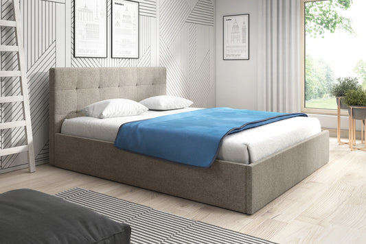 Łóżko tapicerowane LARA 160x200 Podnoszone  z pojemnikiem