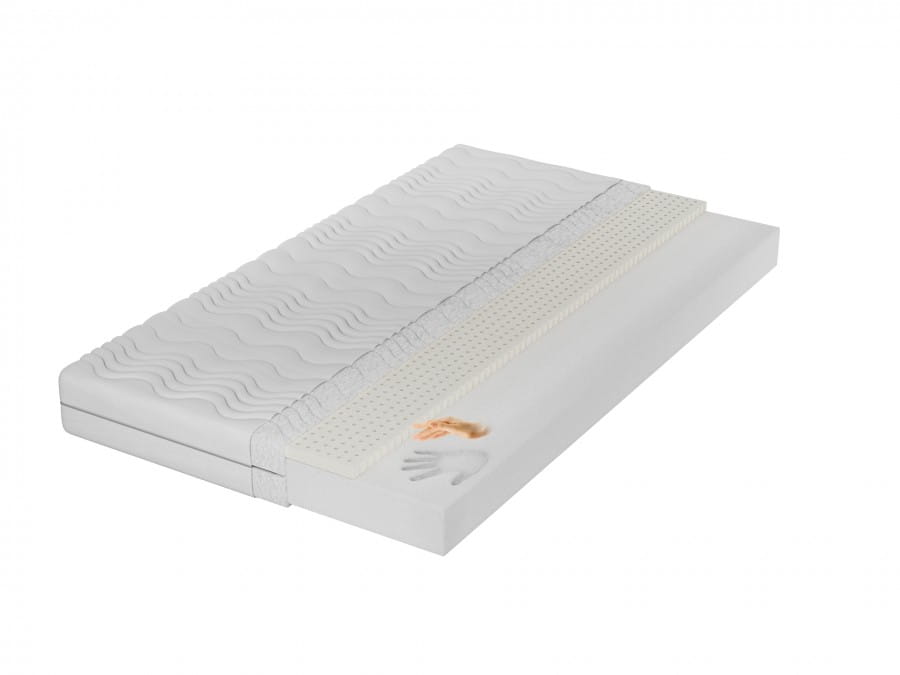 Materac Memory H3 z lateksem 12 cm