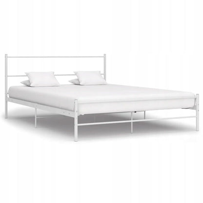 Łóżko metalowe 140x200 STEEL SERIES Białe