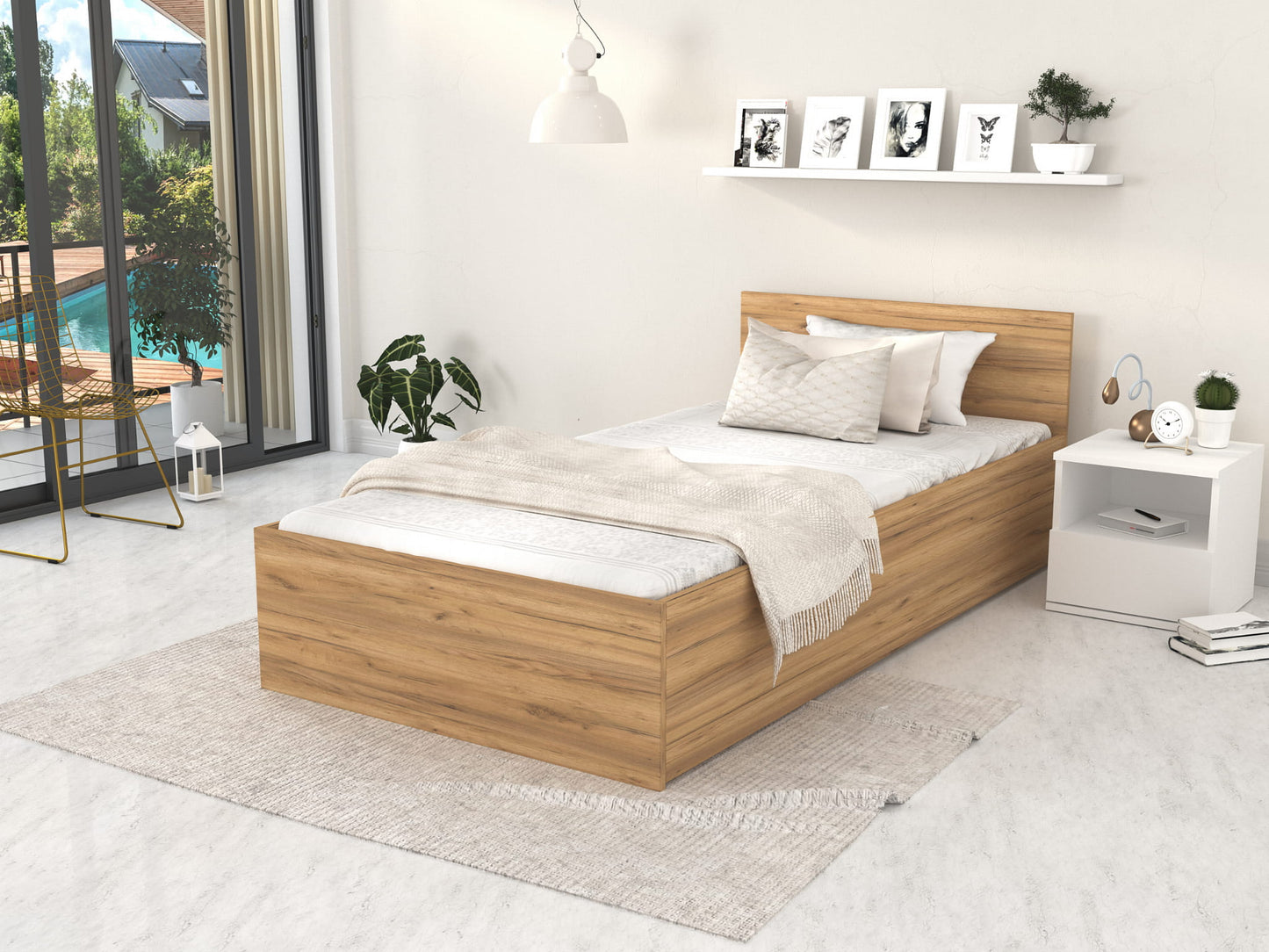 Łóżko Parterowe 90x200 FLORYDA