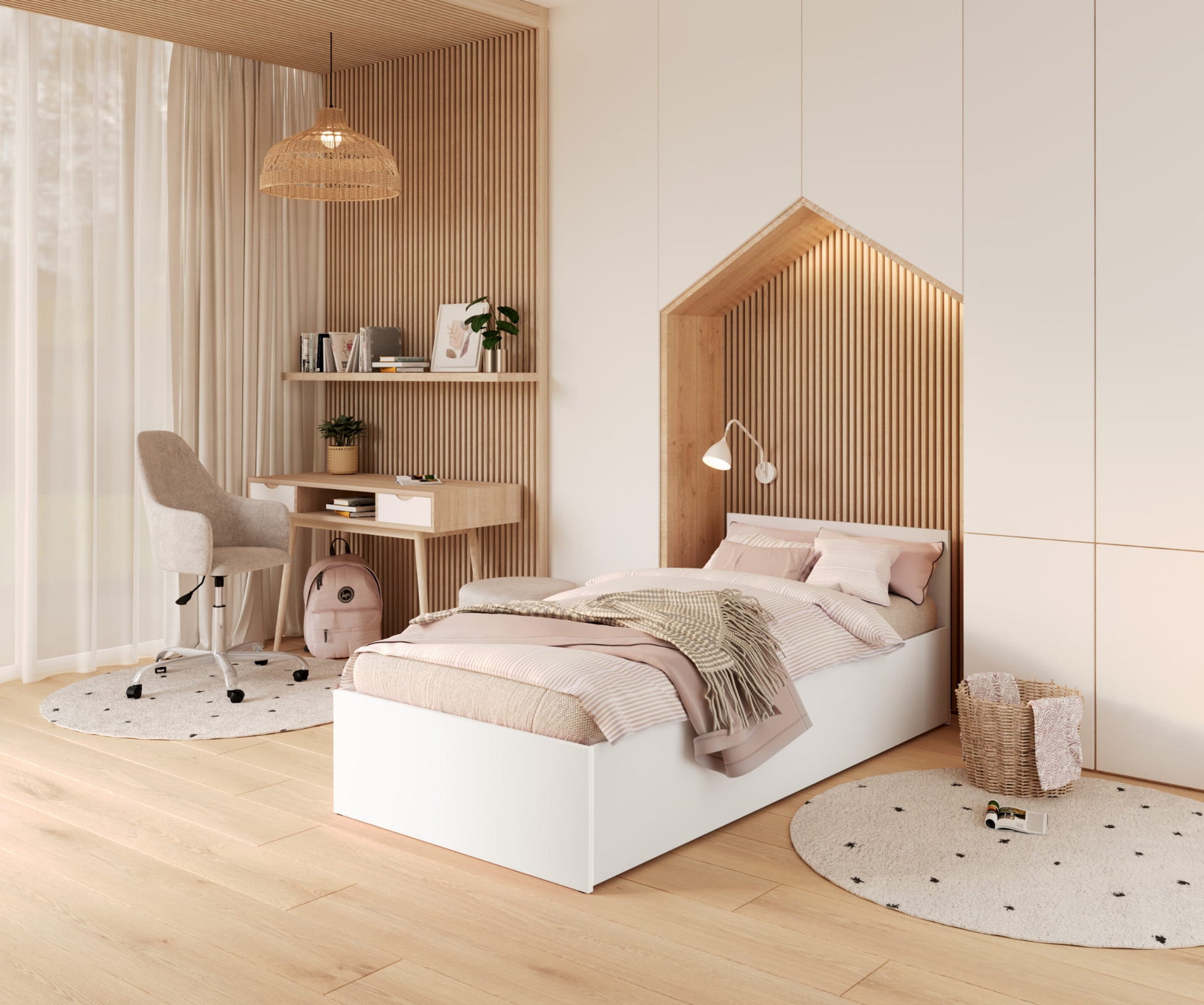 Łóżko Parterowe 90x200 FLORYDA