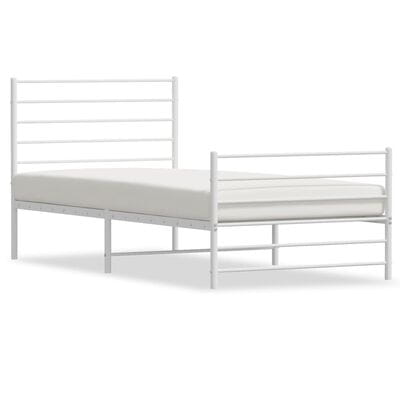 Łóżko metalowe Classic 100x200 Czarne Białe