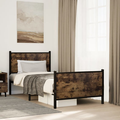Łóżko Metalowe Młodzieżowe LOFT 90x200 Dąb Kolory