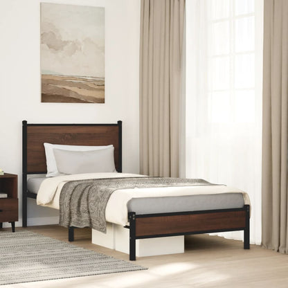 Łóżko Metalowe Młodzieżowe LOFT 90x200 Dąb Kolory