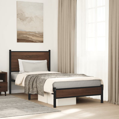 Łóżko Metalowe Młodzieżowe LOFT 90x200 Dąb Kolory
