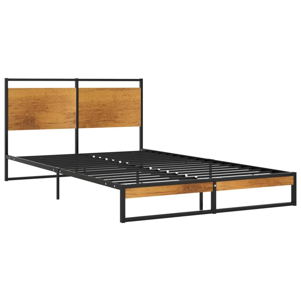 Łóżko Metalowe Młodzieżowe LOFT Classic 2 120x200 Dąb