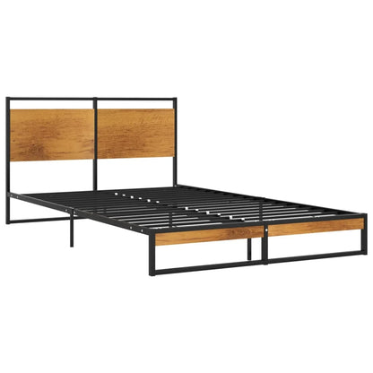 Łóżko Metalowe Młodzieżowe LOFT Classic 2 140x200 Dąb