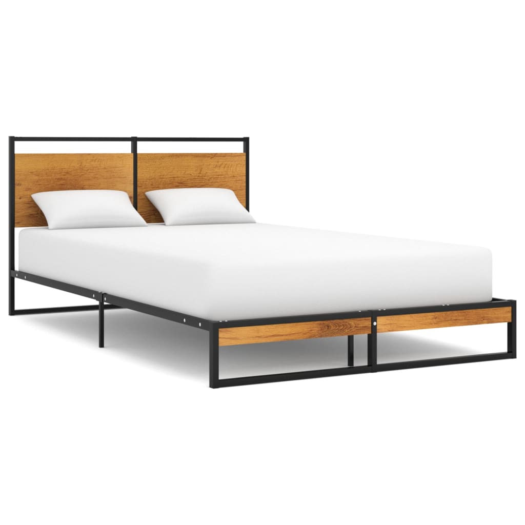 Łóżko Metalowe Młodzieżowe LOFT Classic 2 160x200 Dąb