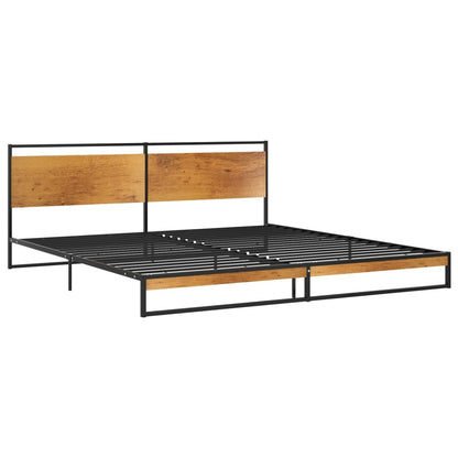 Łóżko Metalowe Młodzieżowe LOFT Classic 2 180x200 Dąb