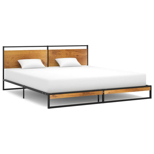 Łóżko Metalowe Młodzieżowe LOFT Classic 2 180x200 Dąb