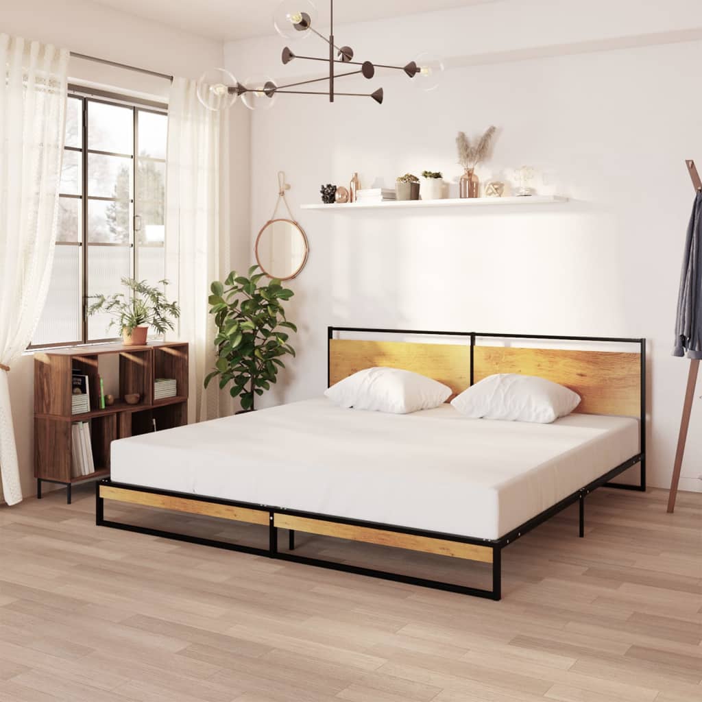 Łóżko Metalowe Młodzieżowe LOFT Classic 2 200x200 Dąb
