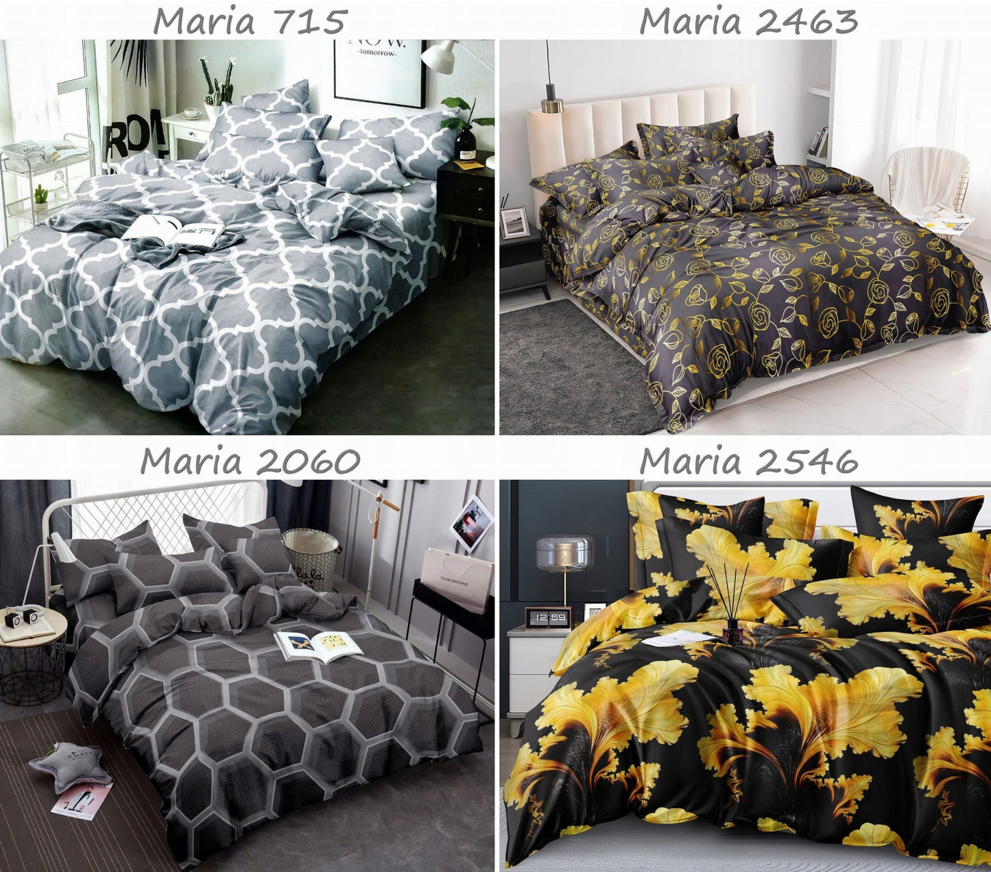 Pościel 160x200 + 2 poszewki KOMPLET POŚCIELI bawełnianej satyny WYBÓR