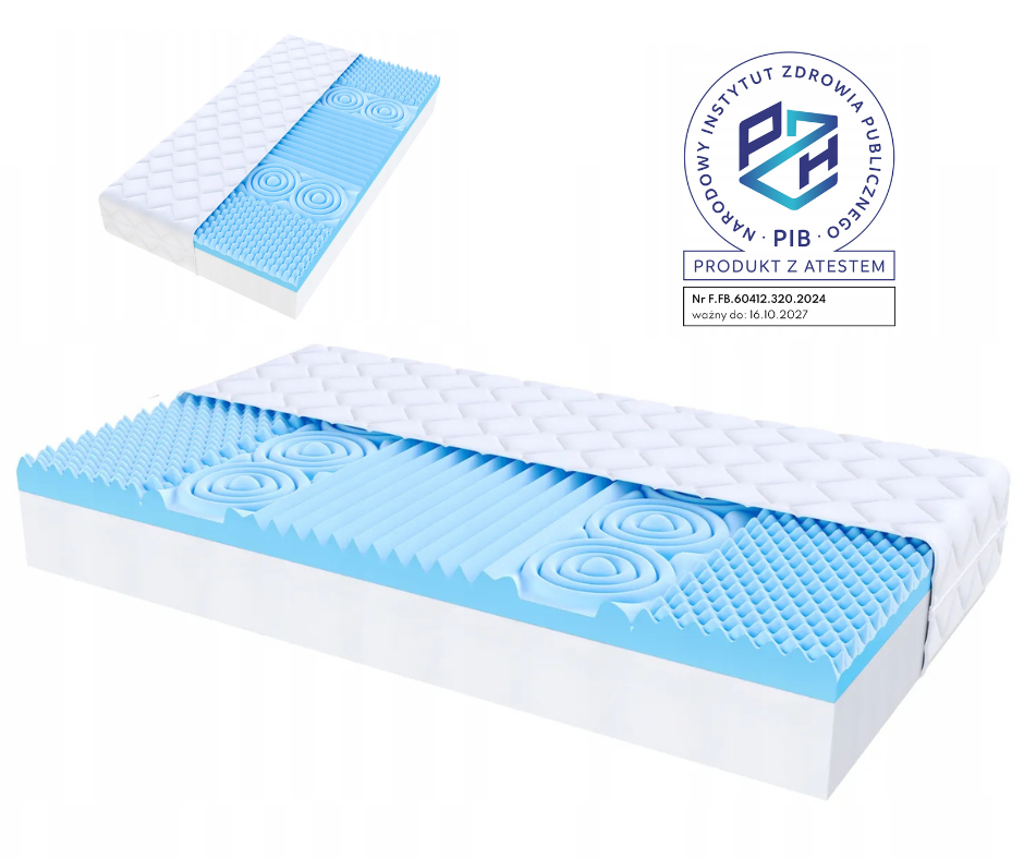 Materac Tabu Senior 140x200 Pianka HR 17cm H4/H5