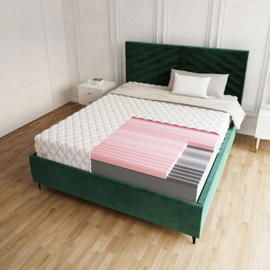 Materac piankowy SELEKT 120x200 profilowana MEMORY 14-29 cm