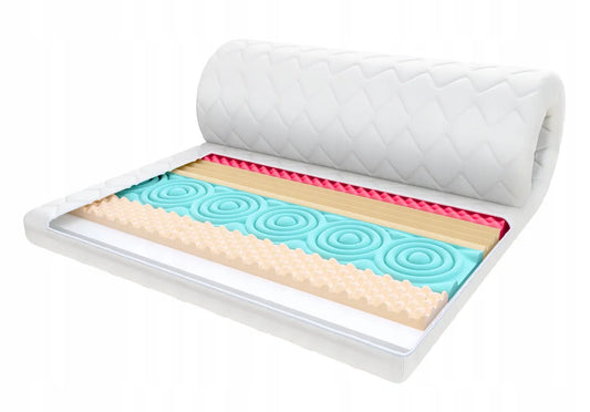Materac nawierzchniowy 80x200 masujący profilowany 8cm topper