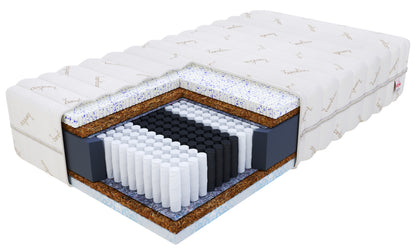 Materac multipocketowy SENTI 120x200  KOKOS 26 cm LATEKS, EUCAFEEL