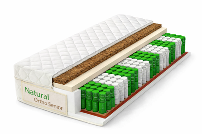 Materac Natural Ortho Senior 160x200 Kokos 24cm H3/H4 Kieszeniowy
